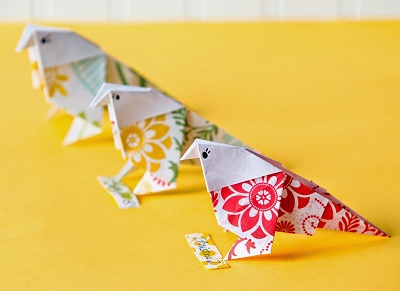 Giúp bạn Hướng dẫn gấp giấy origami hình chú chim đơn giản